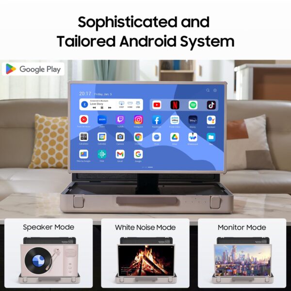 27-inch Smart Touchscreen Portable TV - Image 2