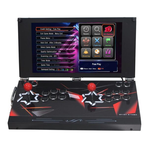 9800-in-1 Retro Arcade Game Console – 17.5” HD Screen, Pandora’s Box DX, Portable Handheld Machine, 2 Players, Save/Load/Pause Support