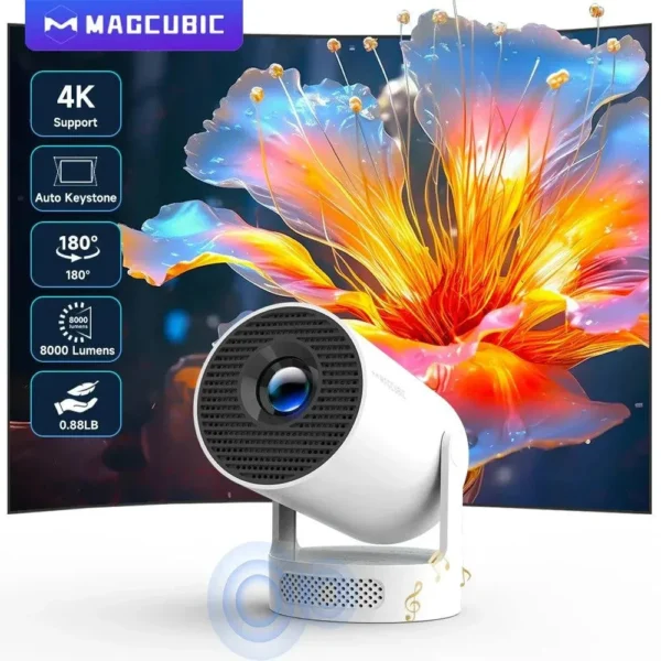Magcubic 4K WiFi6 Projector – Ultra HD Home Theater Experience